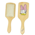 Cute printing wood paddle hairbrush with cushion-24*8cm