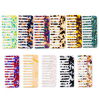 wide tooth premium cellulose acetate comb-12.8cm