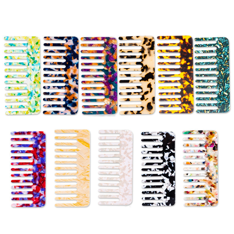 wide tooth premium cellulose acetate comb-12.8cm