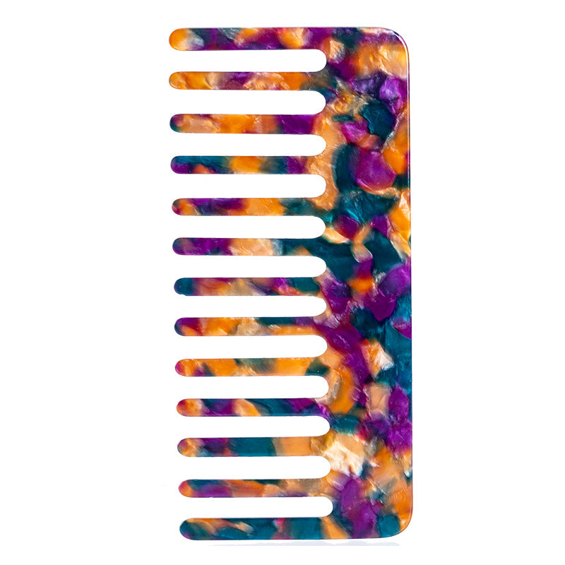 wide tooth premium cellulose acetate comb-12.8cm