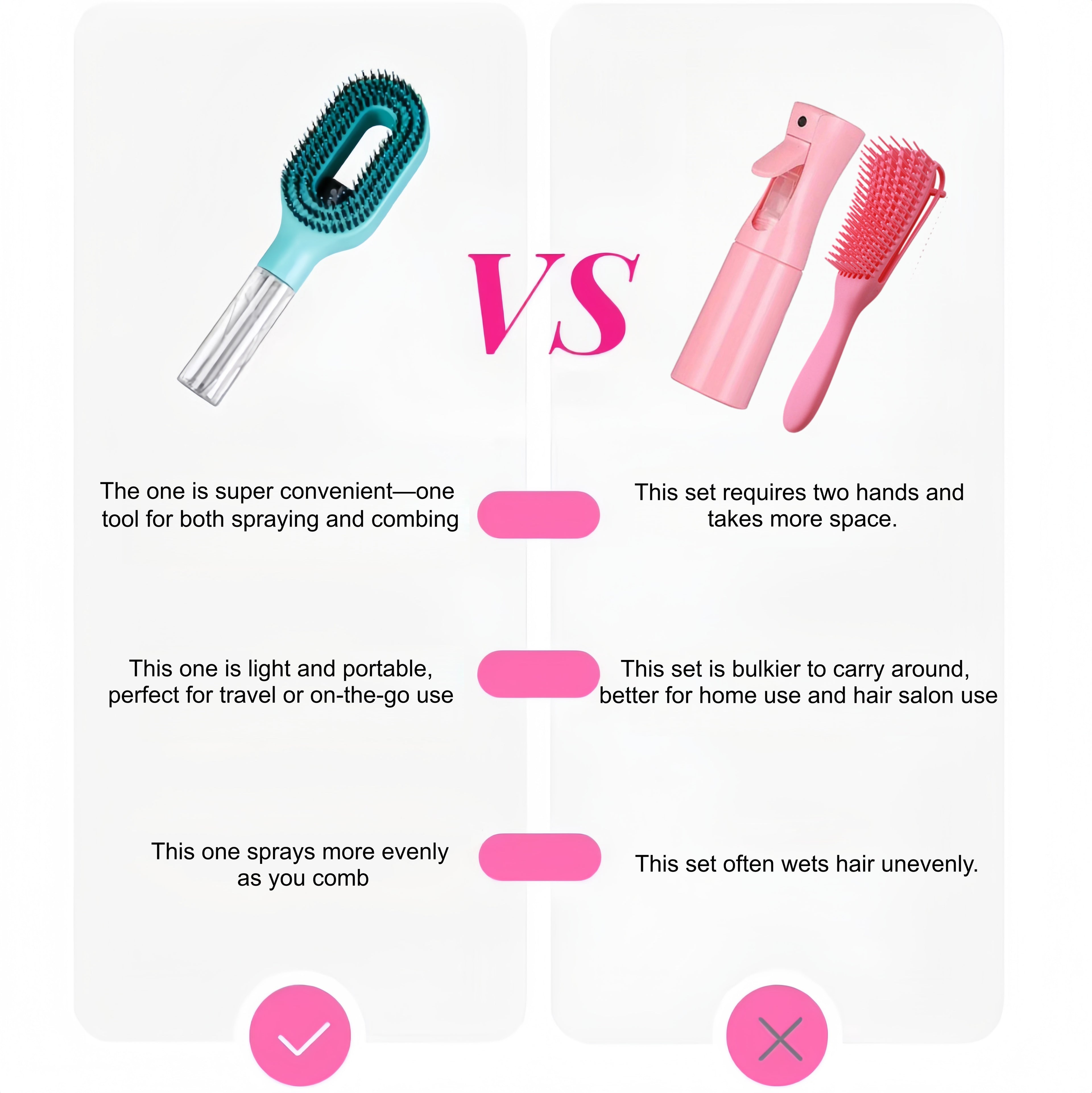 2-in-1 liquid spraying hair brush